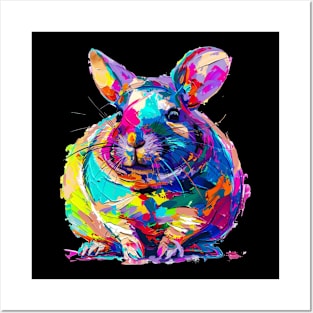 Bunny Colorful Pop Art Design Animal Lover Gift Idea Posters and Art